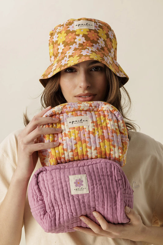 Petite trousse Gaya - Pâquerette orange