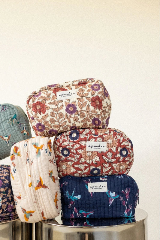 Petite trousse Gaya - Coeur Macadamia Fire