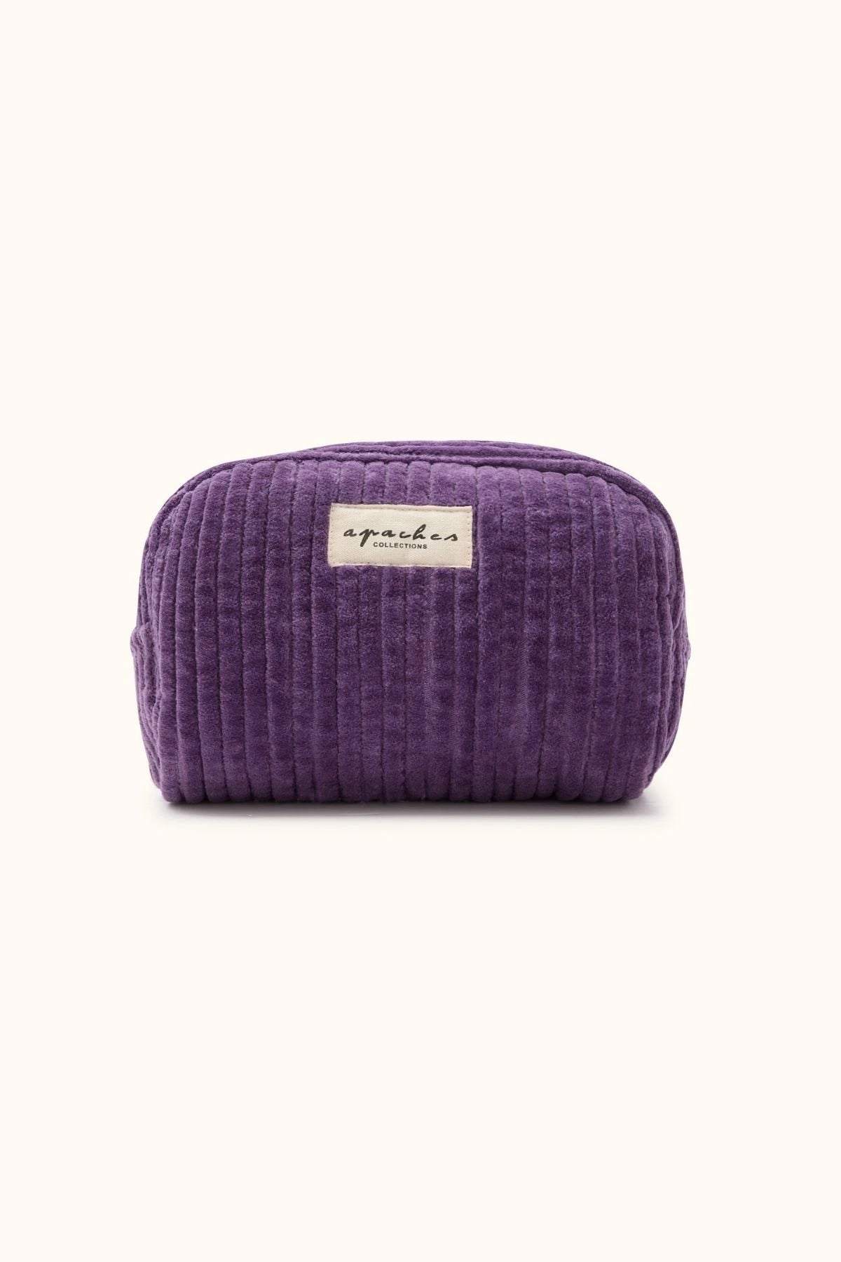 Petite trousse Gaya - Velours côtelé deep purple