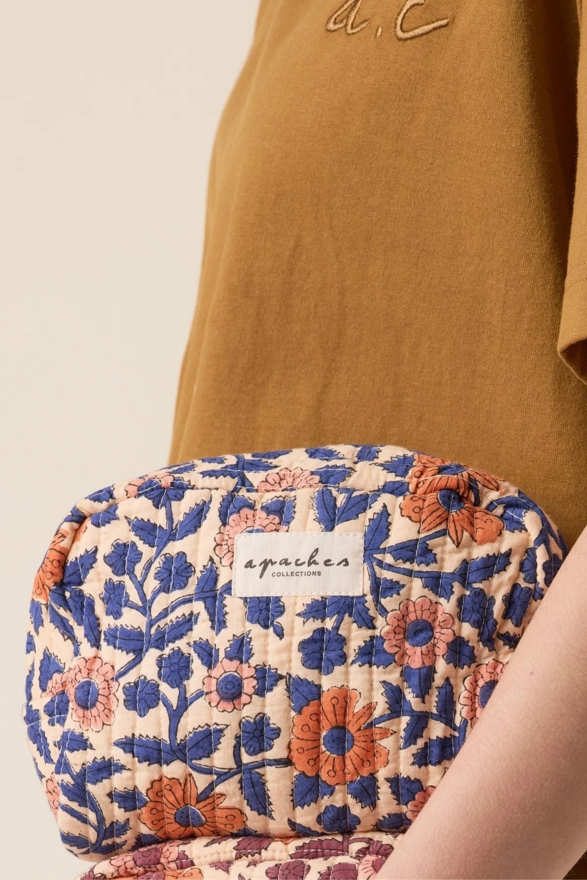 Petite trousse Gaya - Coeur bleu royal