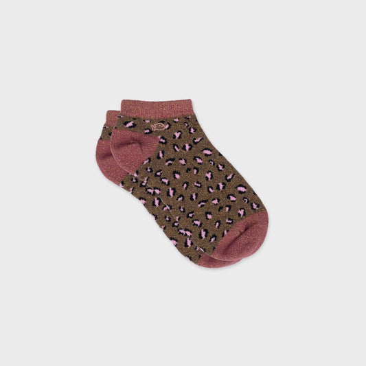 Socquettes Léopard - Marron et rose - Taille 37/40 — Billybelt , Lyon