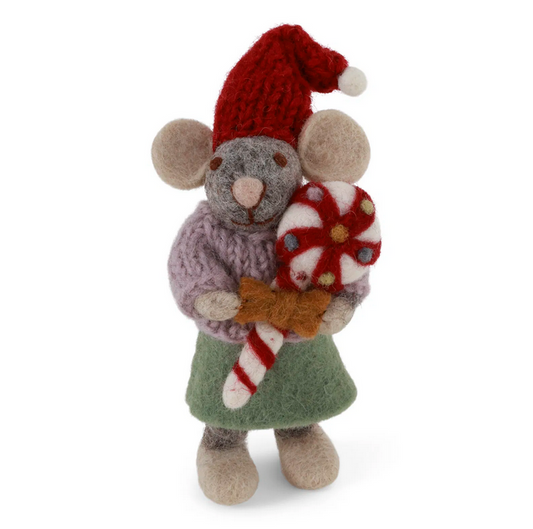 Souris grise avec sa sucette - Girl