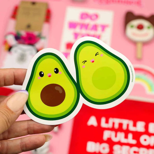 Sticker Avocado duo