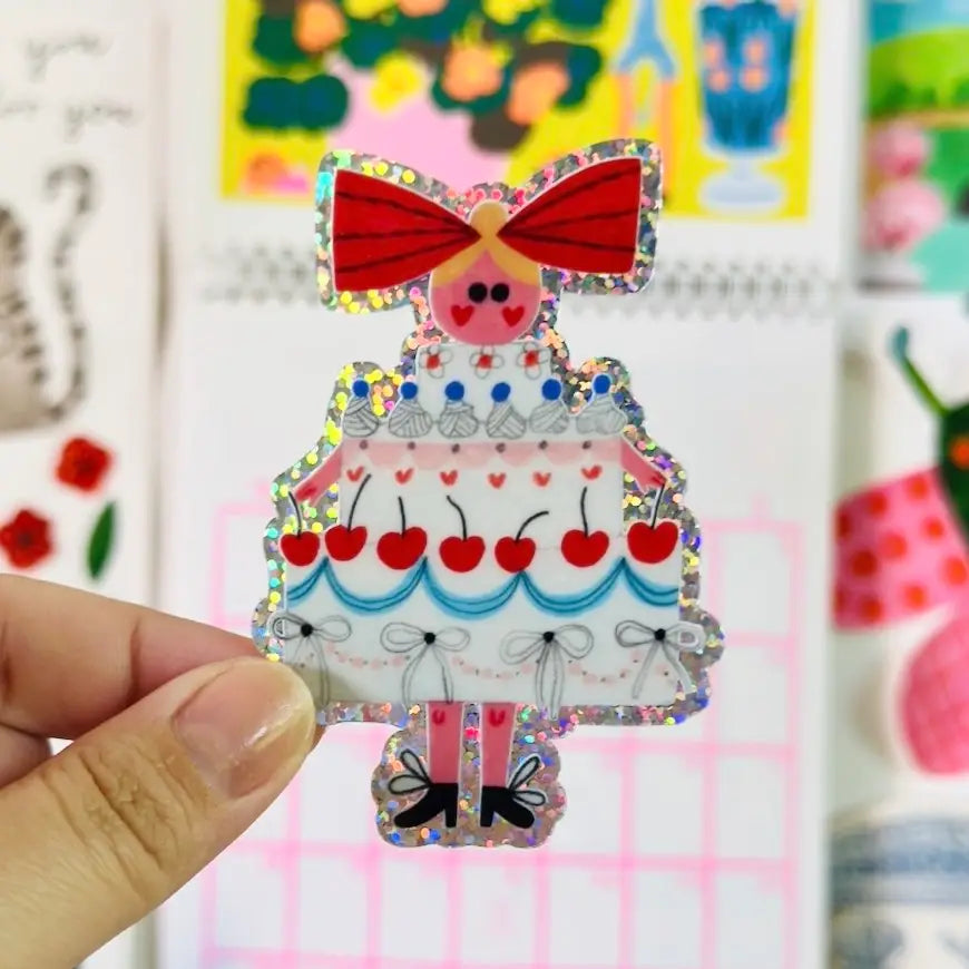 Sticker Cake girl