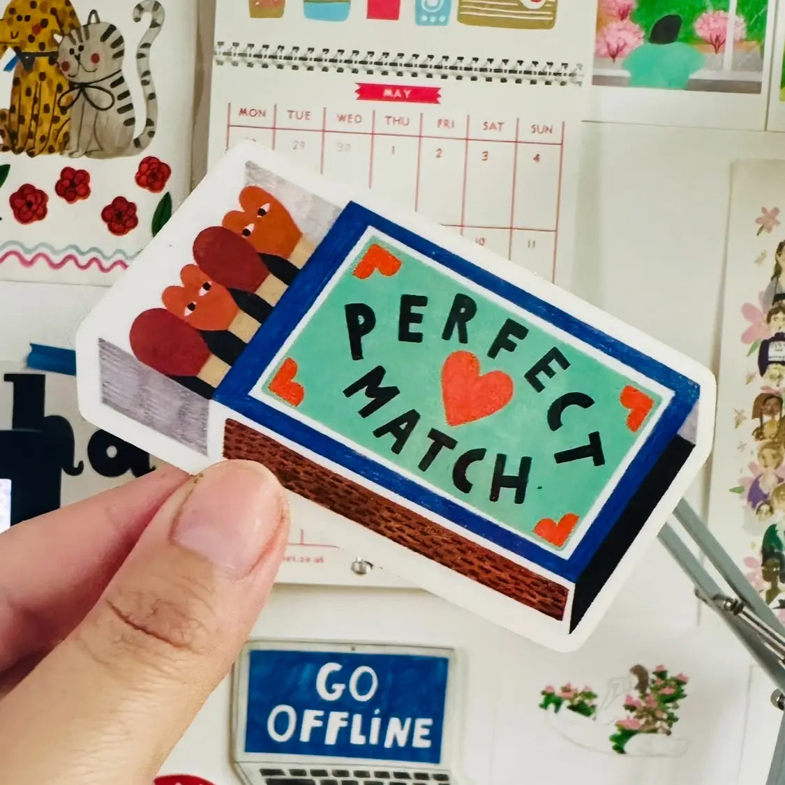 Sticker Perfect match - Heart