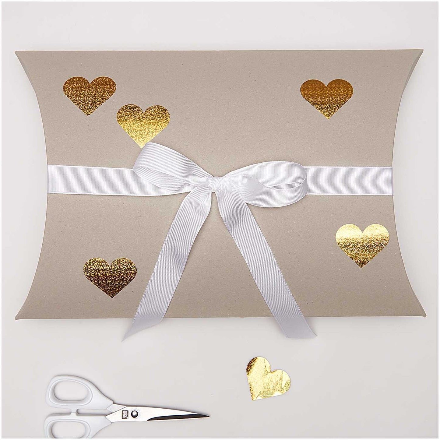 Stickers coeurs or holographiques