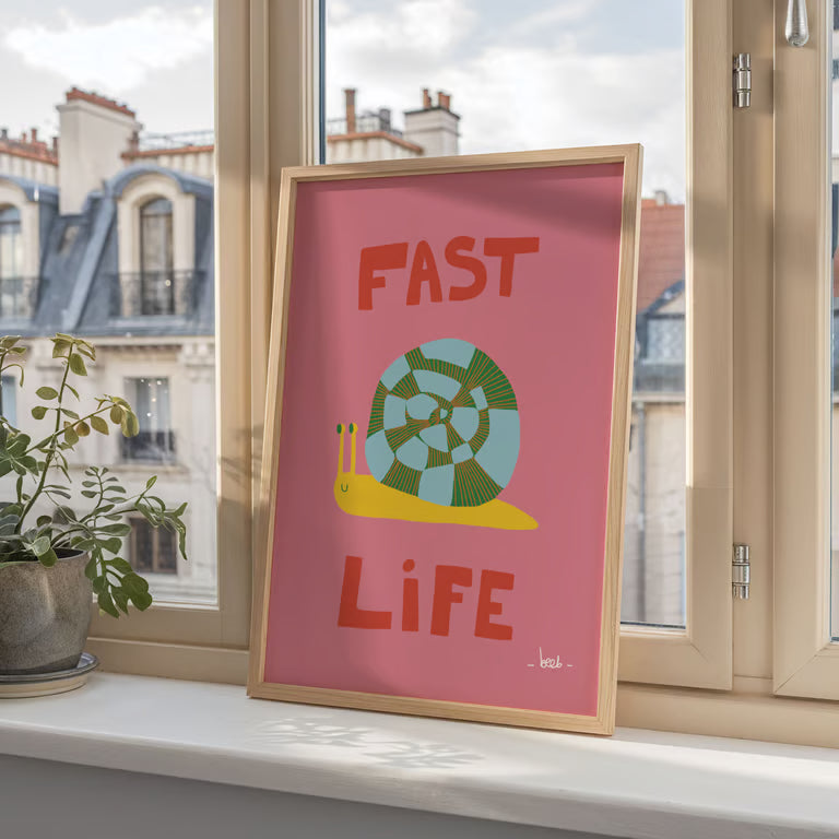 Affiche A4 - Fast life
