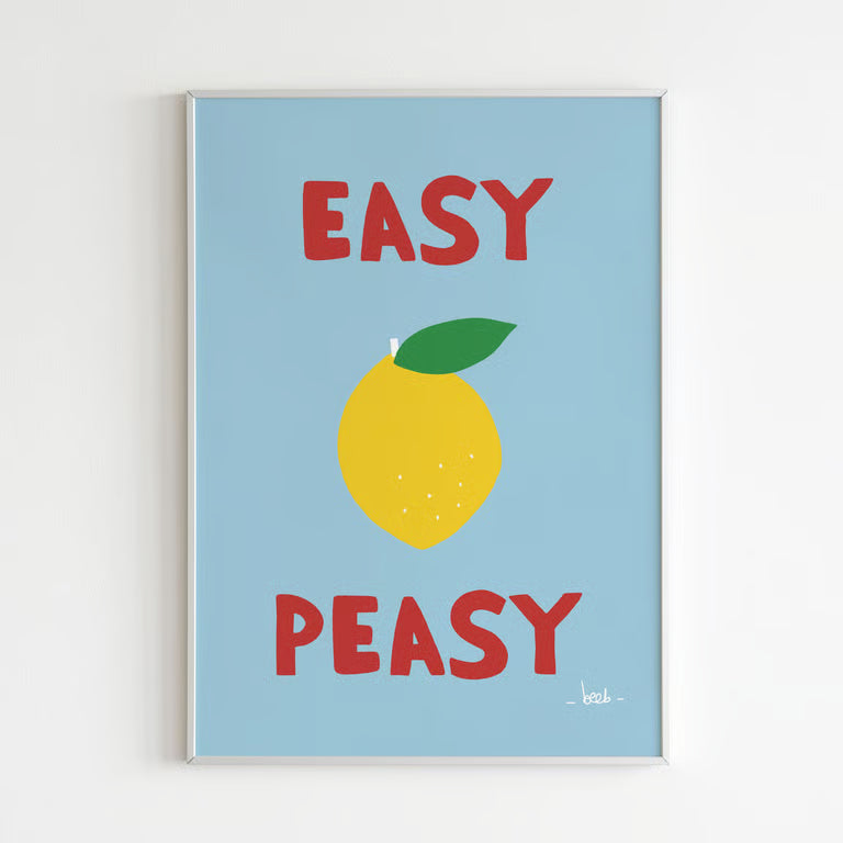Affiche A5 - Easy peasy