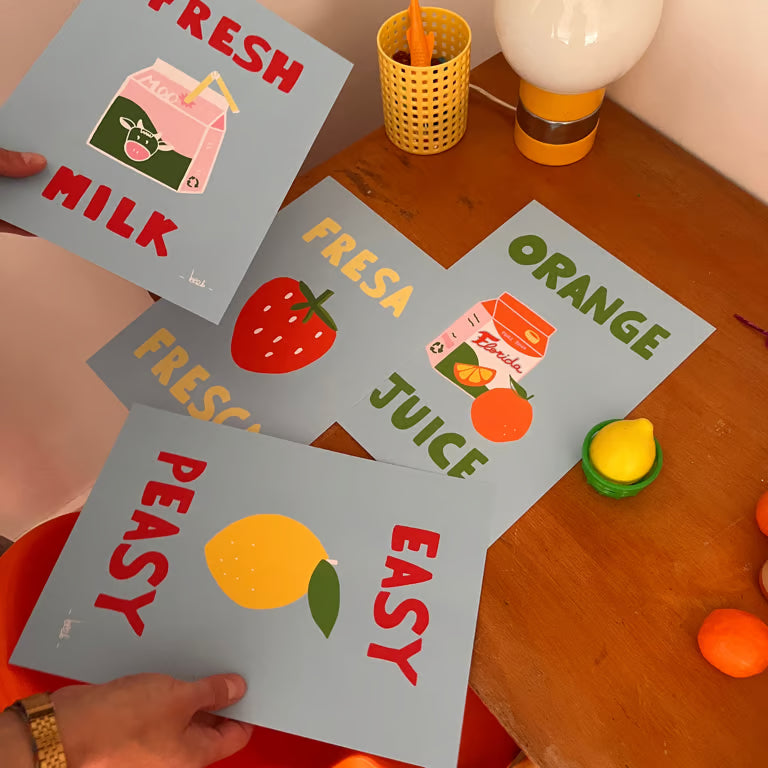 Affiche A5 - Easy peasy