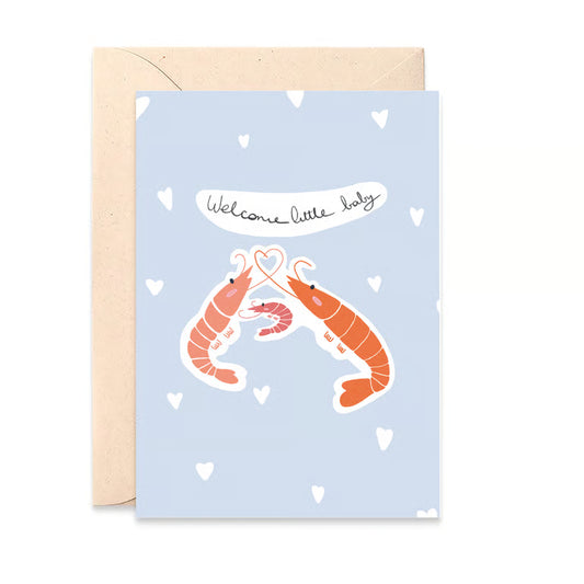Carte de naissance Baby crevettes
