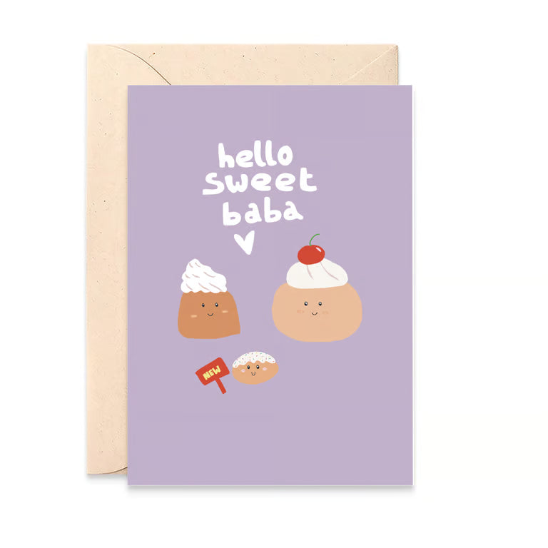 Carte de naissance Sweet baba