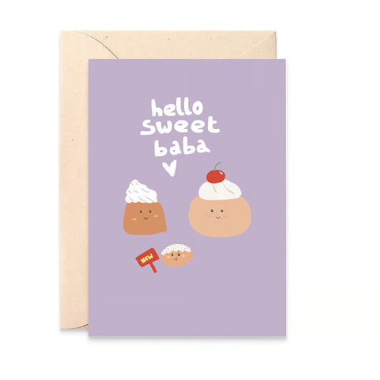 Carte de naissance Sweet baba