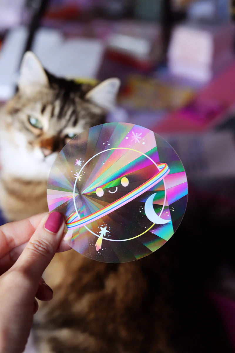 Sticker Suncatcher - Rainbow galaxy