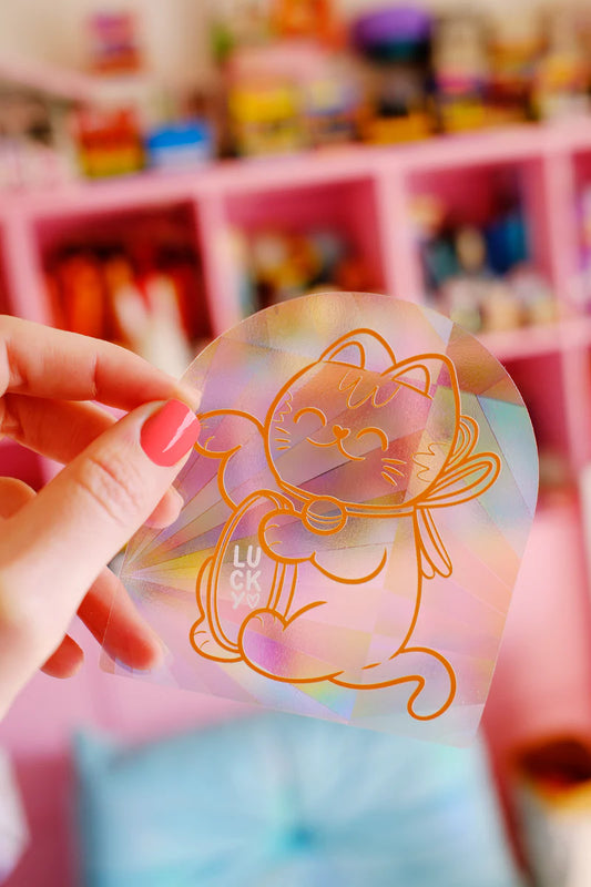 Sticker Suncatcher - Maneki neko