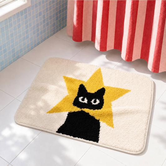 Tapis de bain - Chat superstar