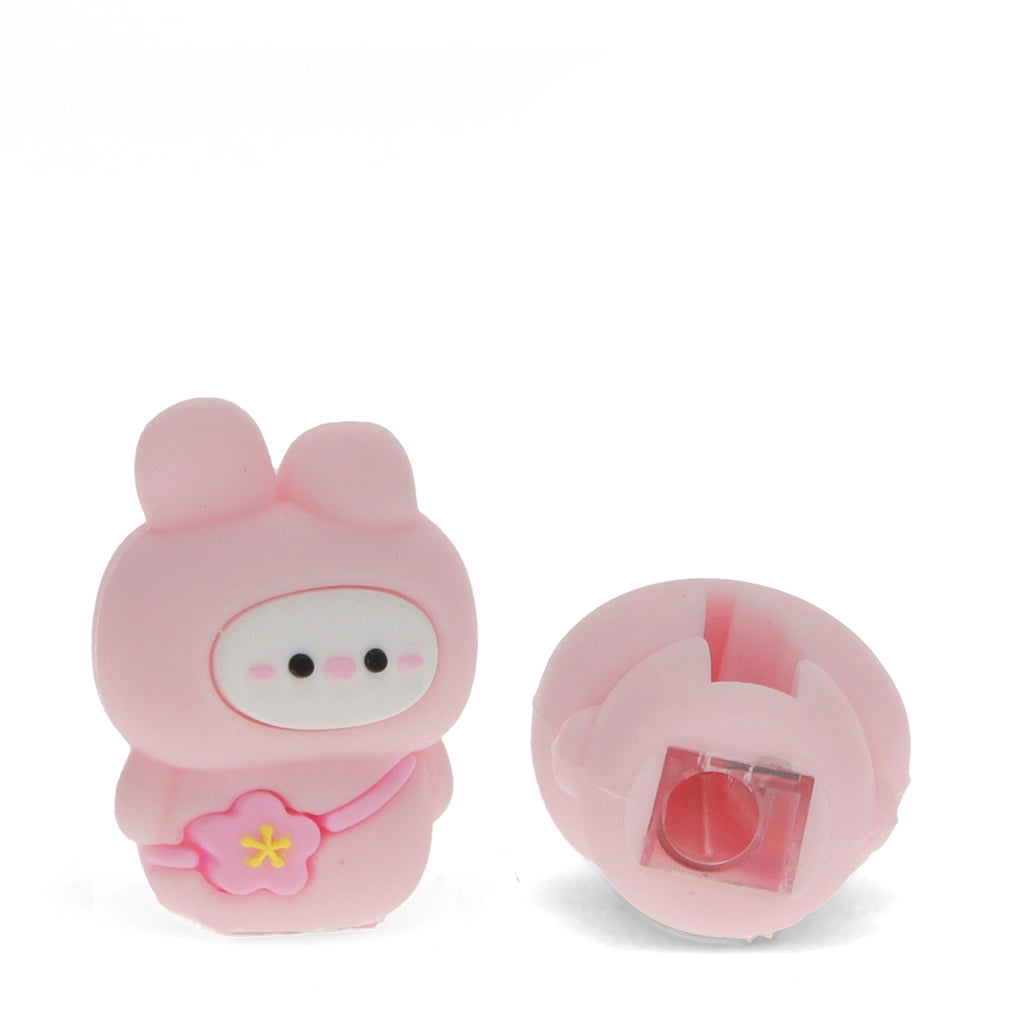 Taille-crayon Animal - Lapin rose