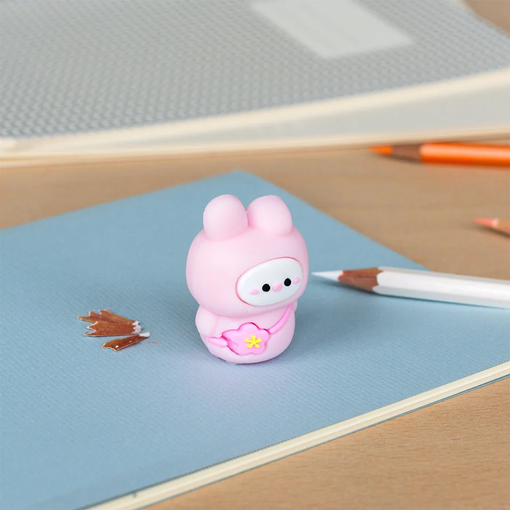Taille-crayon Animal - Lapin rose