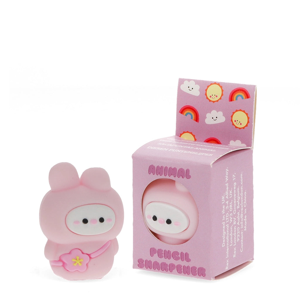 Taille-crayon Animal - Lapin rose