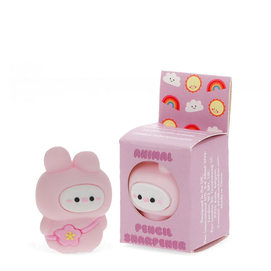 Taille-crayon Animal - Lapin rose