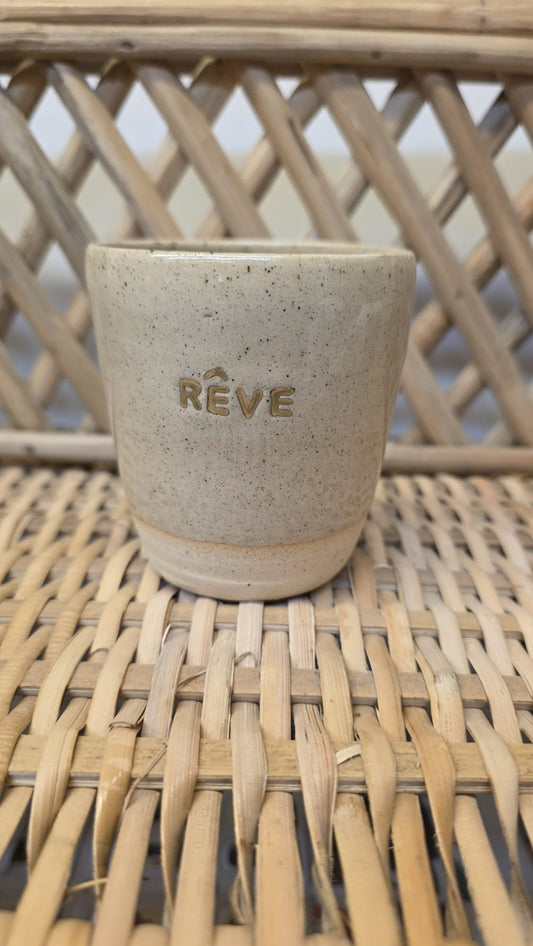 Tasse émaillée et dorure - rêve
