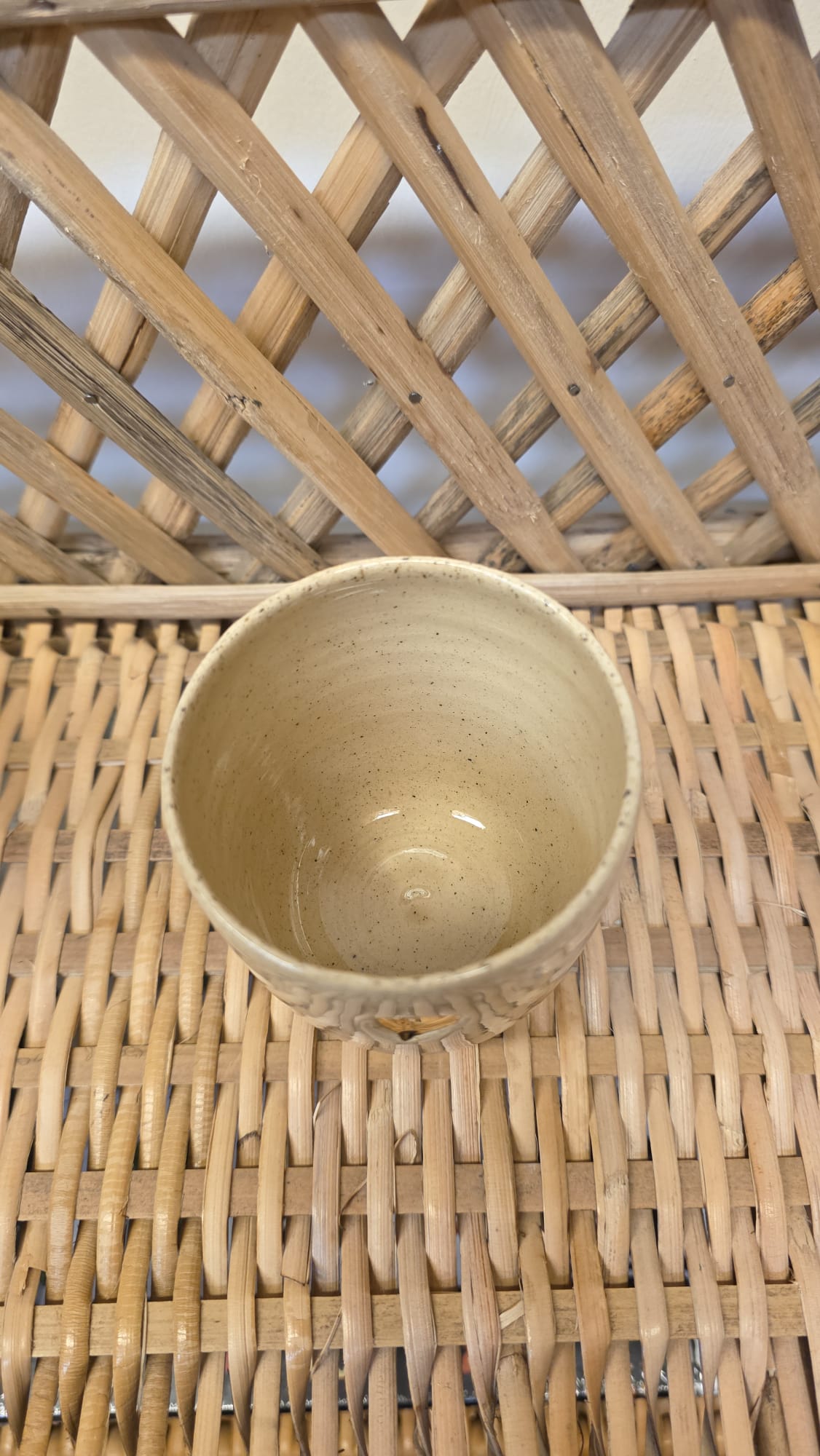 Tasse émaillée intégralement et dorure - coeur