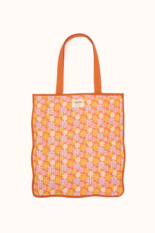 Tote bag Saanvi - Pâquerette orange