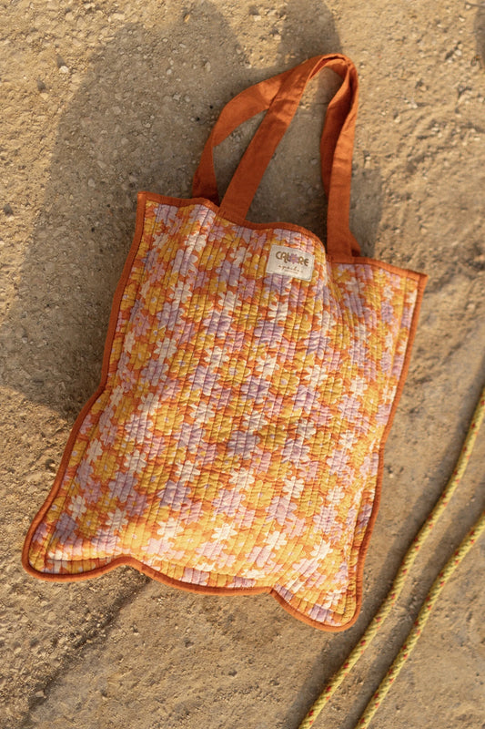 Tote bag Saanvi - Pâquerette orange