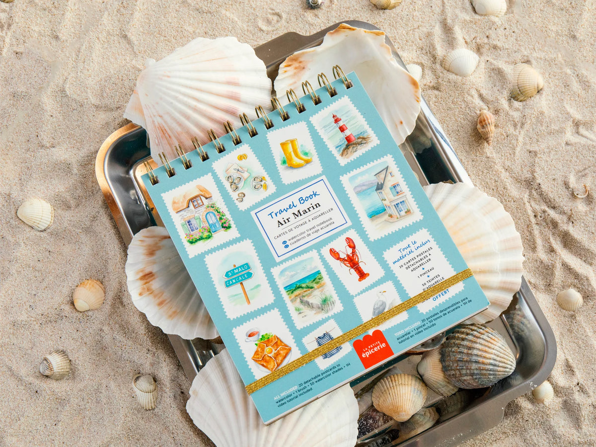Carnet aquarelle travel book - Air marin