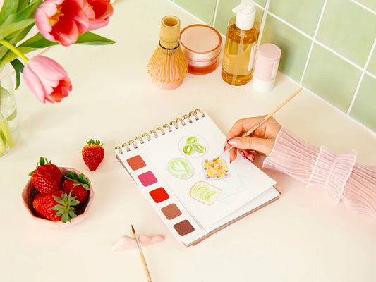 Carnet aquarelle travel book - Self-care