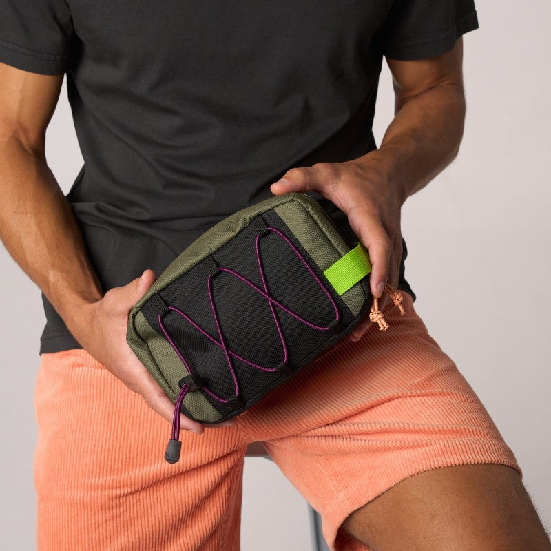 Trousse de toilette - Kaki et noir