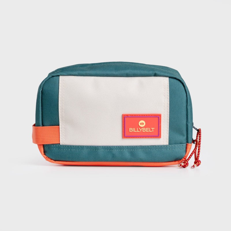 Trousse de toilette - Vert et ivoire