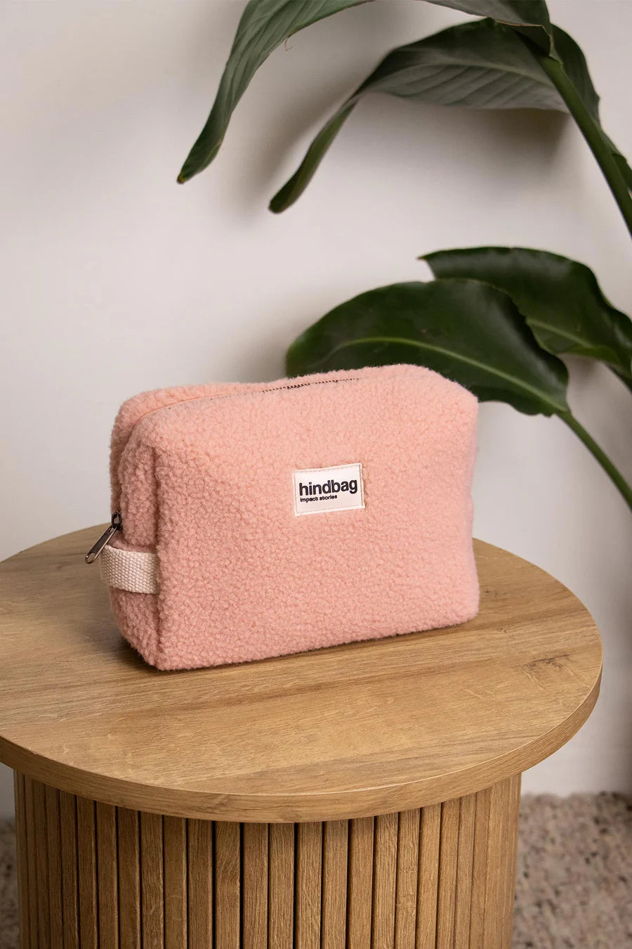 Trousse de toilette Leon - Teddy rose poudré — Hindbag , Lyon
