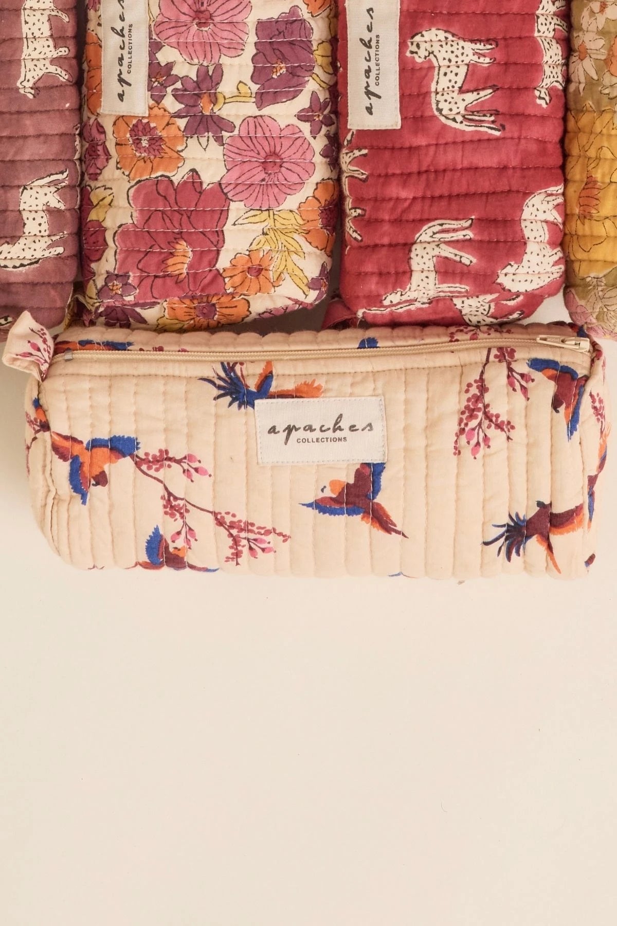 Trousse Opal - Cerisier macadamia dahlia