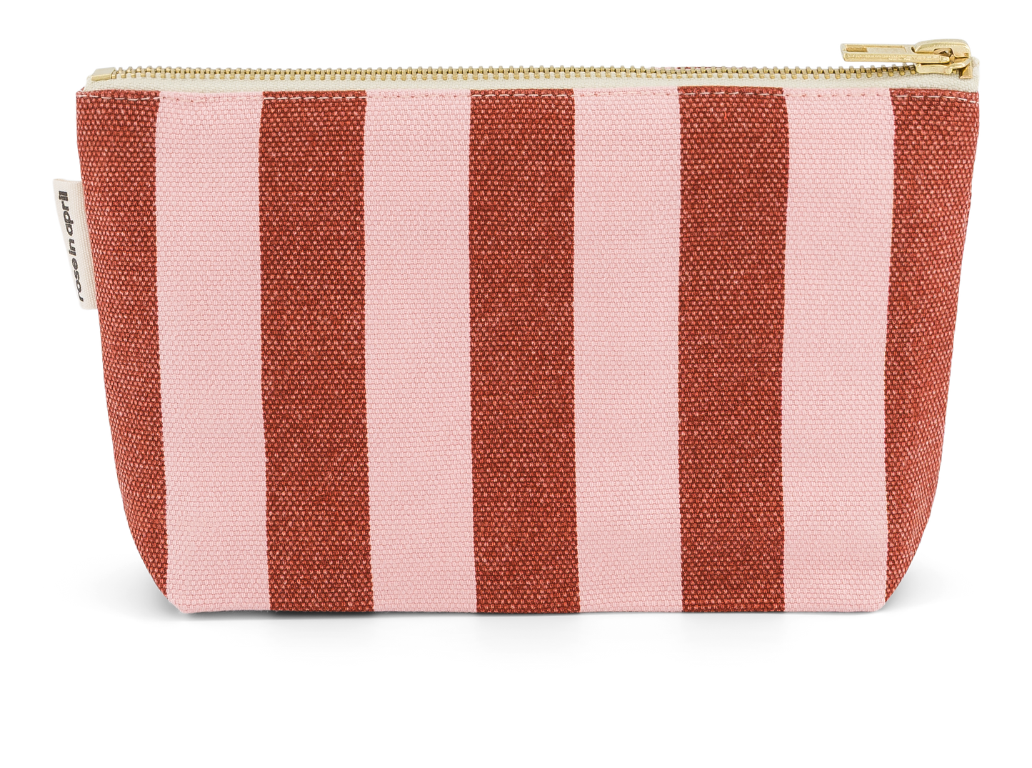 Trousse Sofia - Rayure brick / chamallow
